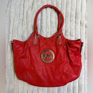 Michael Kors Bold Red Tote Bag